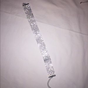 Faux diamond choker